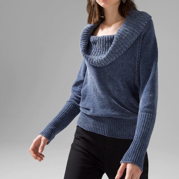 White House Black Market Sweaters - NWT WHBM Cowl Neck Chenille Sweater